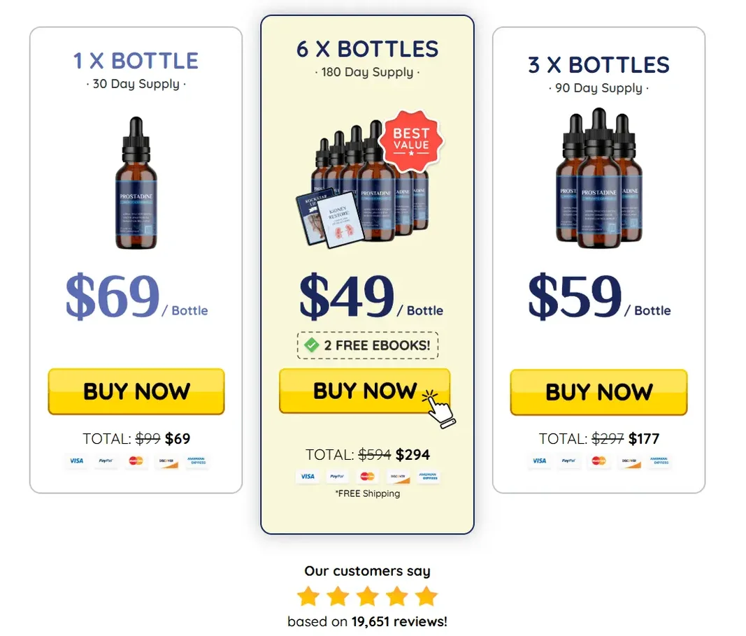 Prostadine official website price